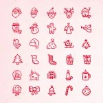 Hand-drawn Holiday Icons, Part 1: Halloween, Thanksgiving, Christmas